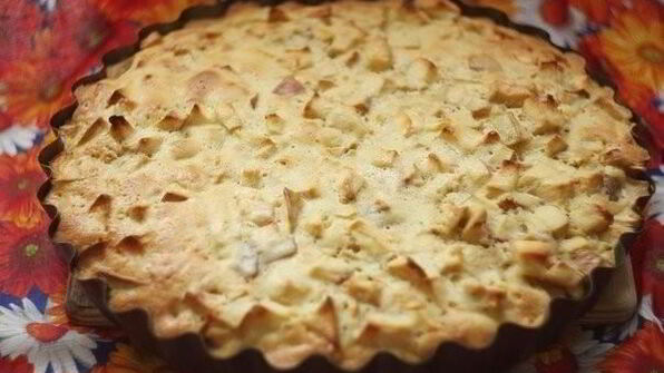 шарлотка с яблочками