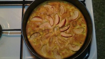 Шарлотка с яблоками быстро