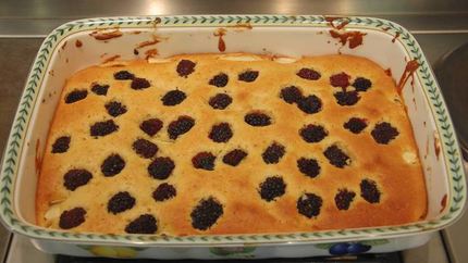 Шарлотка с ягодами