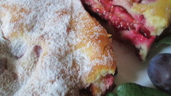 шарлотка сметанная слава сливам