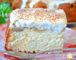 Шарлотка со сметанным кремом