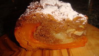 Шарлотка в тыкве Хоккайдо