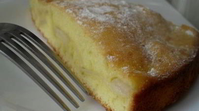 Яблочно-грушевая шарлотка