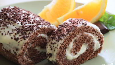 Шоколадно-апельсиновый рулет