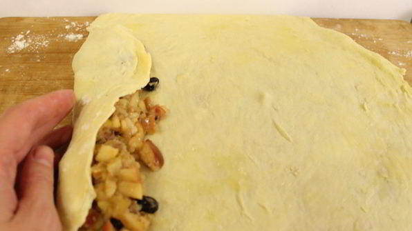 штрудель с яблоками