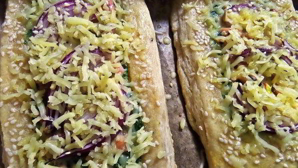 слойки с картошкой и лососем