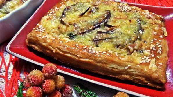 слойки с картошкой и лососем