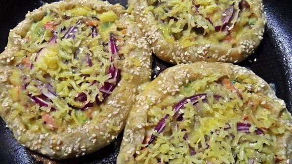 слойки с картошкой и лососем