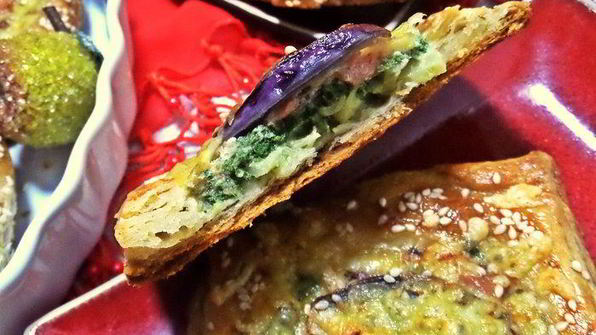 слойки с картошкой и лососем