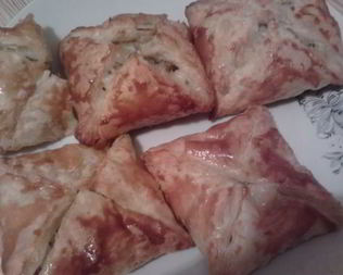 Слойки с курицей и картошкой