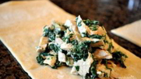 слойки с курицей и сыром