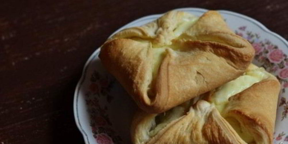 Рецепт слойки с творогом