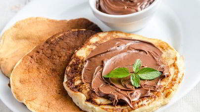 Холодные сырники с шоколадной помадкой