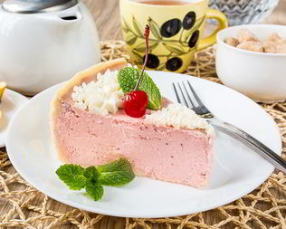 Клубничный творожник