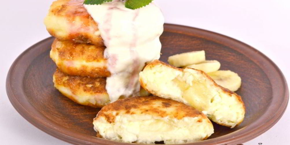 Рецепт кокосовые сырники с бананом