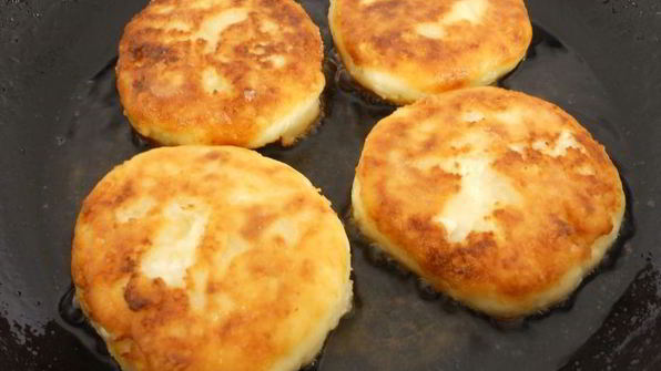 кокосовые сырники с бананом