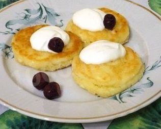 Пышные сырники из творога