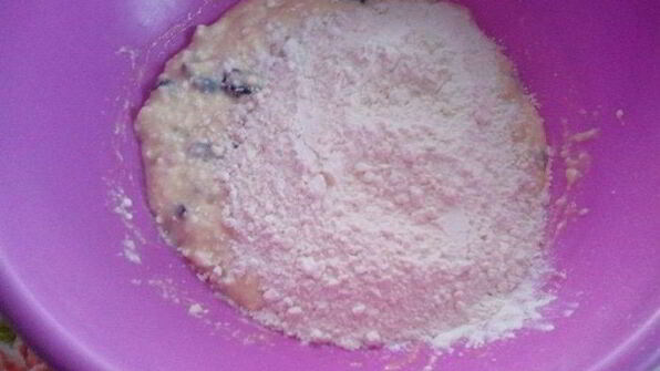 сырники с бананом и клюквой