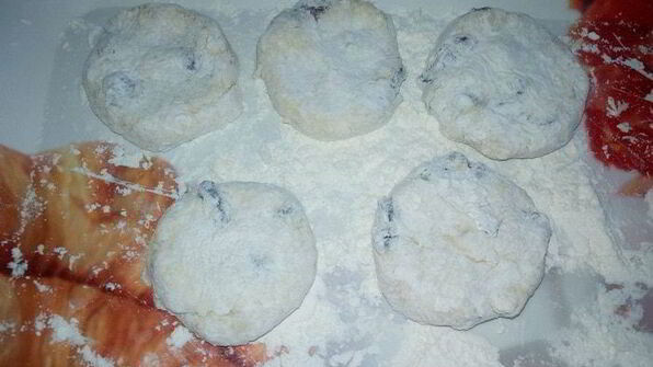 сырники с бананом и клюквой