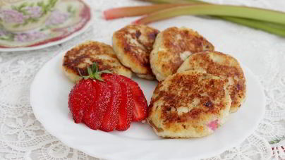 Сырники с ревенем