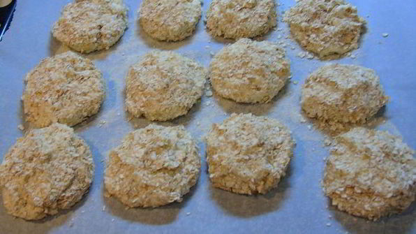 яблочные сырники в овсяной панировке без муки