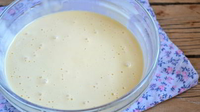 Бисквитное тесто с молоком