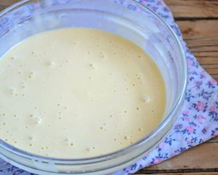 Бисквитное тесто с молоком