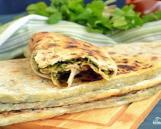 Тесто с зеленью