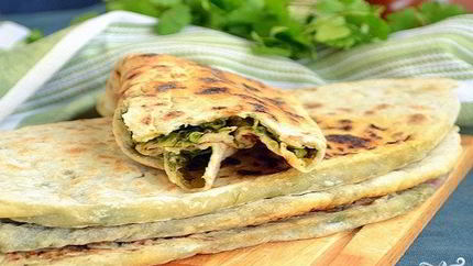 Тесто с зеленью