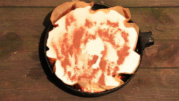 бисквит с яблоками