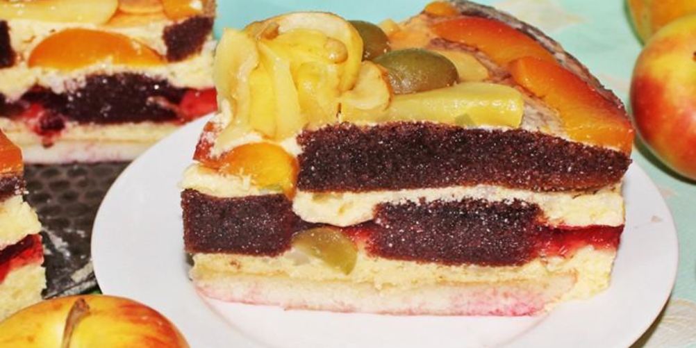 Рецепт бисквитный торт фруктовый