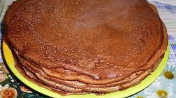 блинный торт с шоколадом