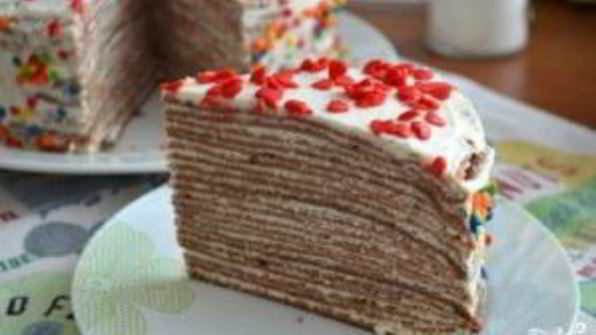 блинный торт с шоколадом