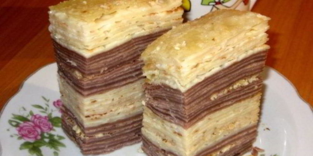 Рецепт блинный торт со сметаной и сгущенкой