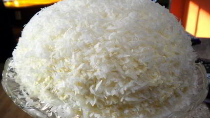 Домашний кокосовый торт без выпечки