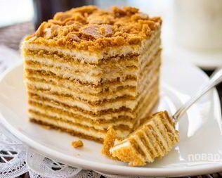 Медовик с карамельным вкусом