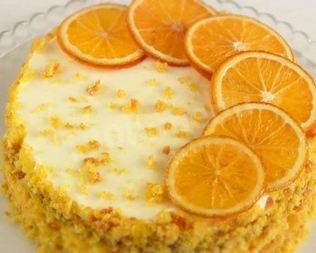 Осенний торт из тыквы с апельсином