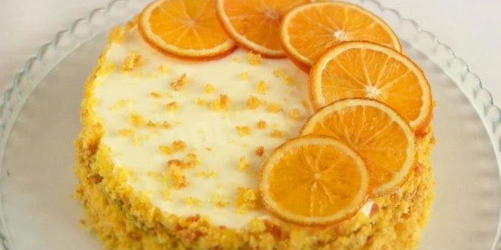 Рецепт осенний торт из тыквы с апельсином