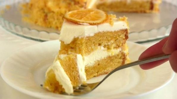 осенний торт из тыквы с апельсином