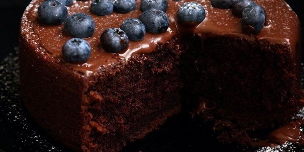 Рецепт шоколадный торт с голубикой