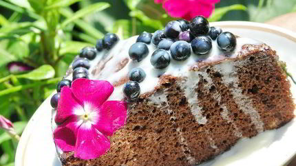 Шоколадный торт с виски и пасленом