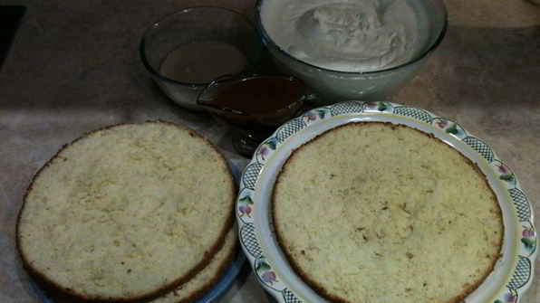 сливочно-карамельный торт