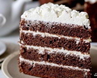 Сметанный шоколадный торт