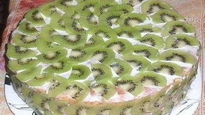 Торт без выпечки Тропиканка