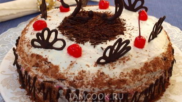 торт черный лес
