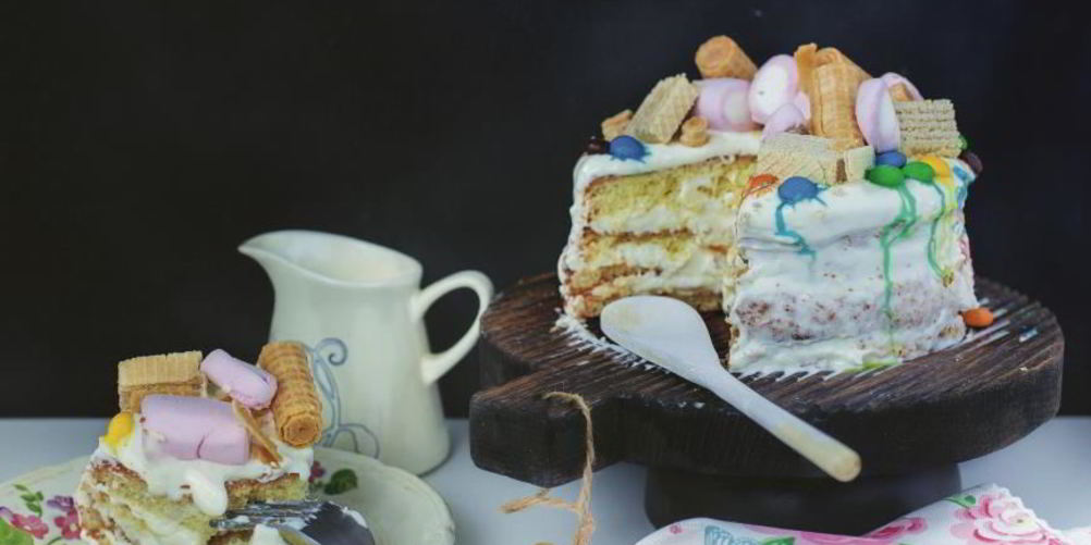 Рецепт торт детская радость с домашней карамелью и маршмеллоу