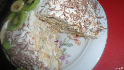 Торт из крекеров без выпечки