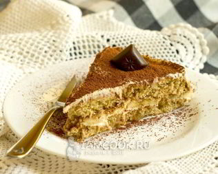 Торт из овсяного печенья