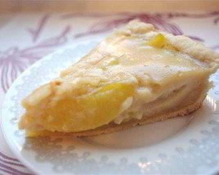 Торт из персиков со сметанным кремом