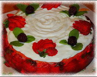 Торт Клубничка